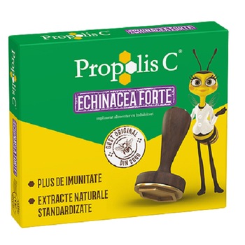 Supliment alimentar Propolis C + Echinacea Forte, 20 comprimate Supliment alimentar Propolis C + Echinacea Forte, 20 comprimate