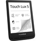 eBook четец PocketBook Touch Lux 5, 6", 8GB + слот за microSD, SMARTlight, Черен