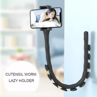 suport telefon flexibil ubitec  rotativ 360 ajustabil de pus pe gat pentru selfie apel video sau vizionare film culoare negru imagen 17_0_
0