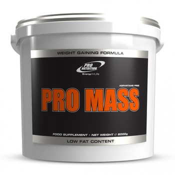 Gainer pentru crestere in greutate si masa musculara, Pro Mass vanilie, 6000g Gainer pentru crestere in greutate si masa musculara, Pro Mass vanilie, 6000g