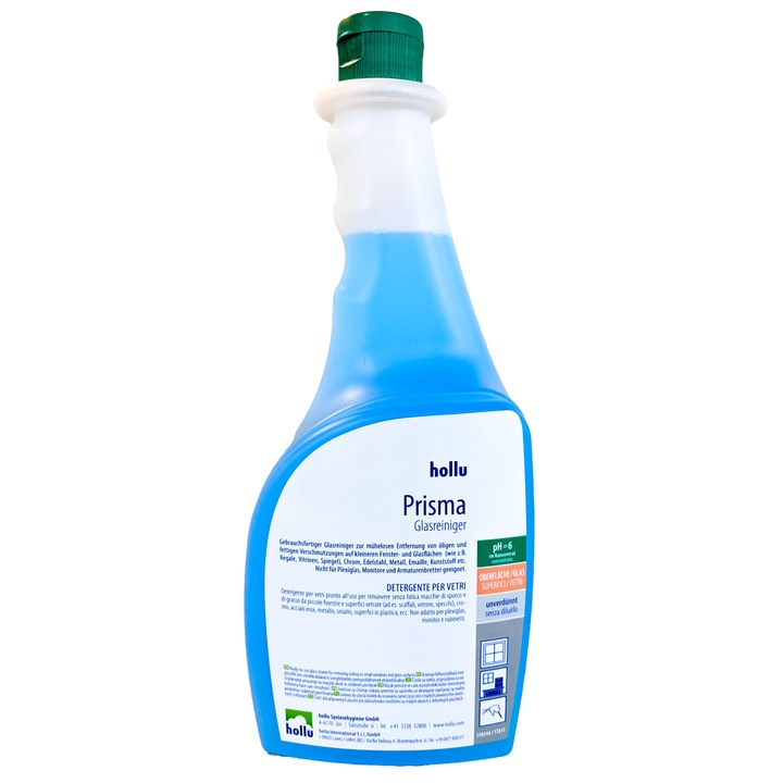 Detergent de geamuri si suprafete lucioase Hollu Prisma, 1L