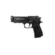 Airsoft C18 pisztoly, hangtompítóval, 200 golyó, 0.25 g, Fekete