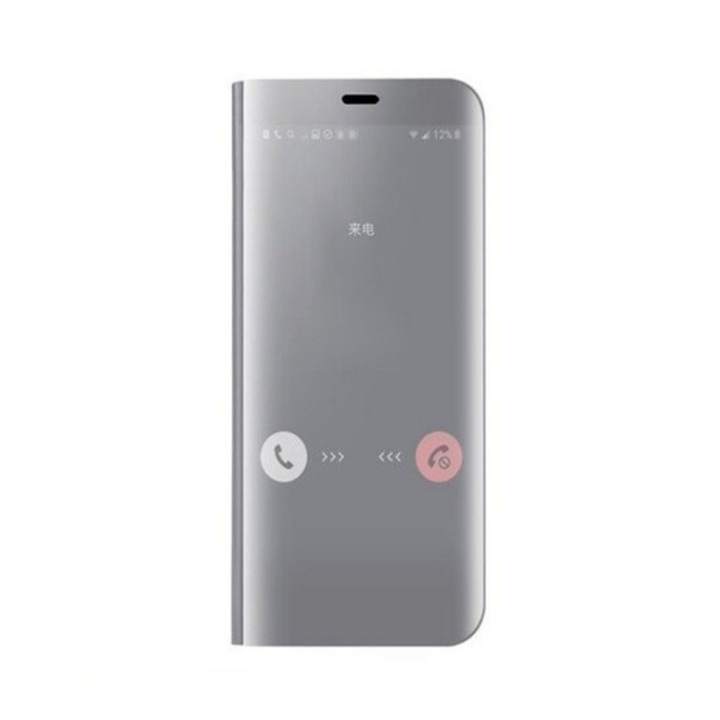 Калъф Flip Mirror за Huawei Nova 5T/Honor 20/Honor 20 Pro Silver