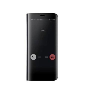 Husa Flip Mirror pentru Galaxy J8 (2018) Black Husa Flip Mirror pentru Galaxy J8 (2018) Black