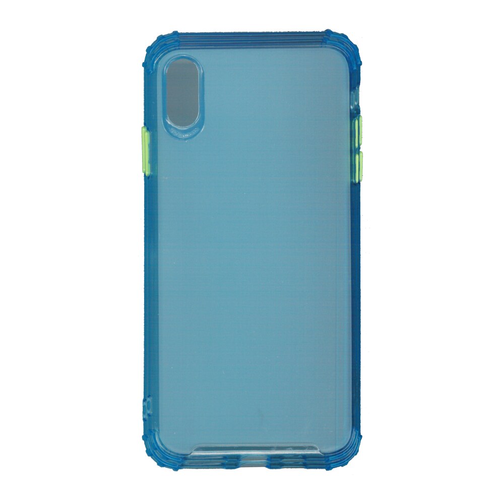 Husa din silicon matte crack, pentru Apple iPhone X/ Xs, blue
