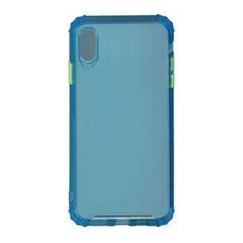 Husa din silicon matte crack, pentru Apple iPhone X/ Xs, blue Husa din silicon matte crack, pentru Apple iPhone X/ Xs, blue