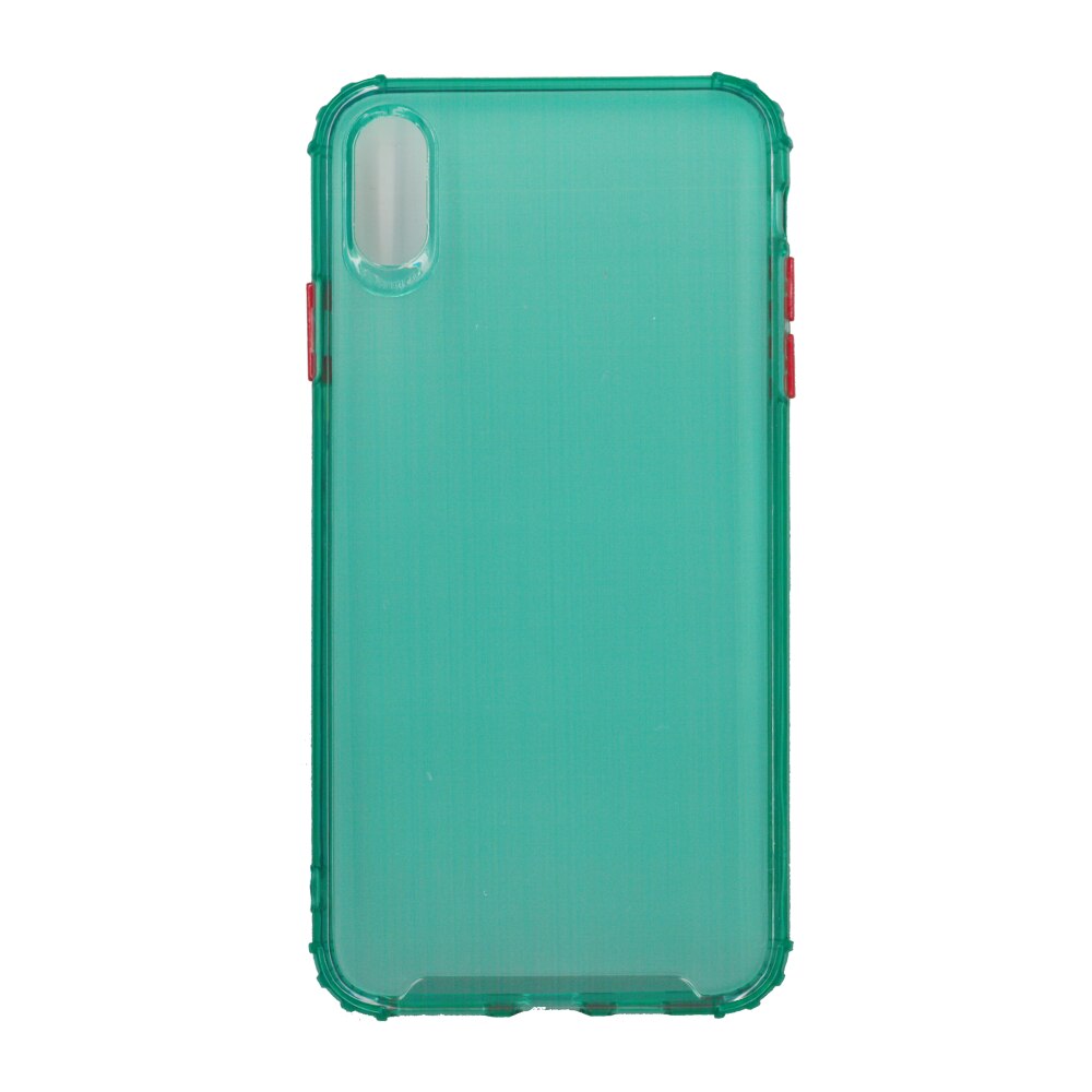 Husa din silicon matte crack, pentru Apple iPhone X/ Xs, verde