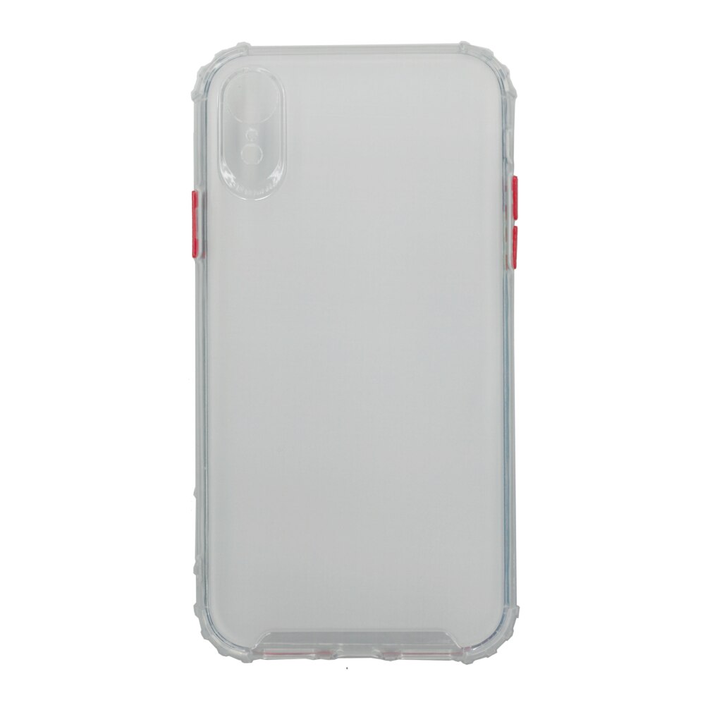 Husa din silicon matte crack, pentru Apple iPhone Xr, alb