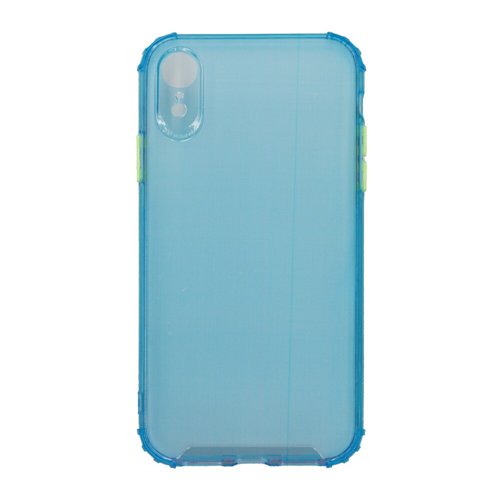 Husa din silicon matte crack, pentru Apple iPhone Xr, blue