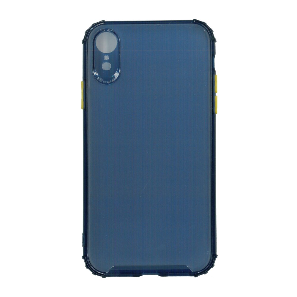 Husa din silicon matte crack, pentru Apple iPhone Xr, albastru