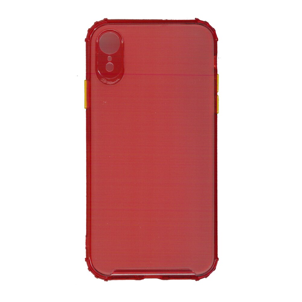 Husa din silicon matte crack, pentru Apple iPhone Xr, rosu