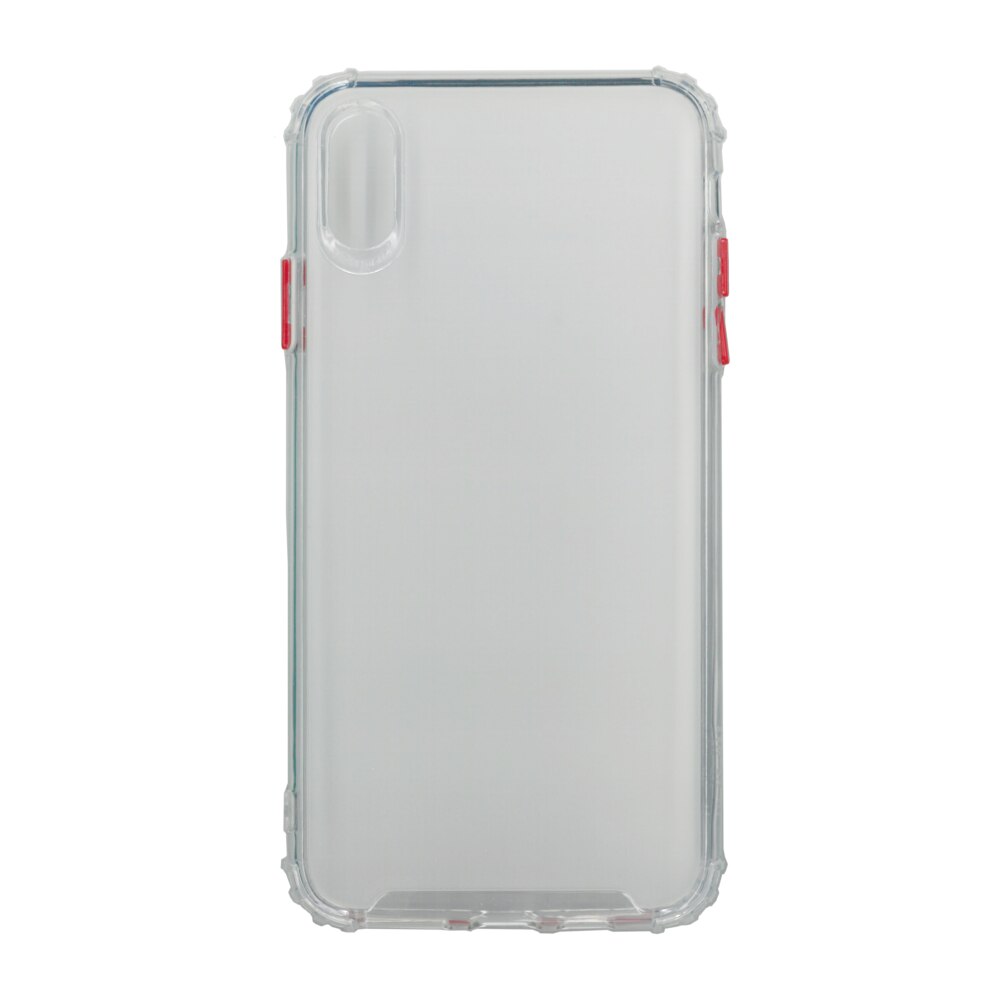 Husa din silicon matte crack, pentru Apple iPhone Xs Max, alb