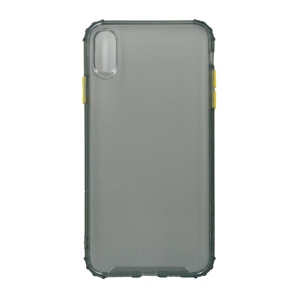 Husa din silicon matte crack, pentru Apple iPhone Xs Max, gri
