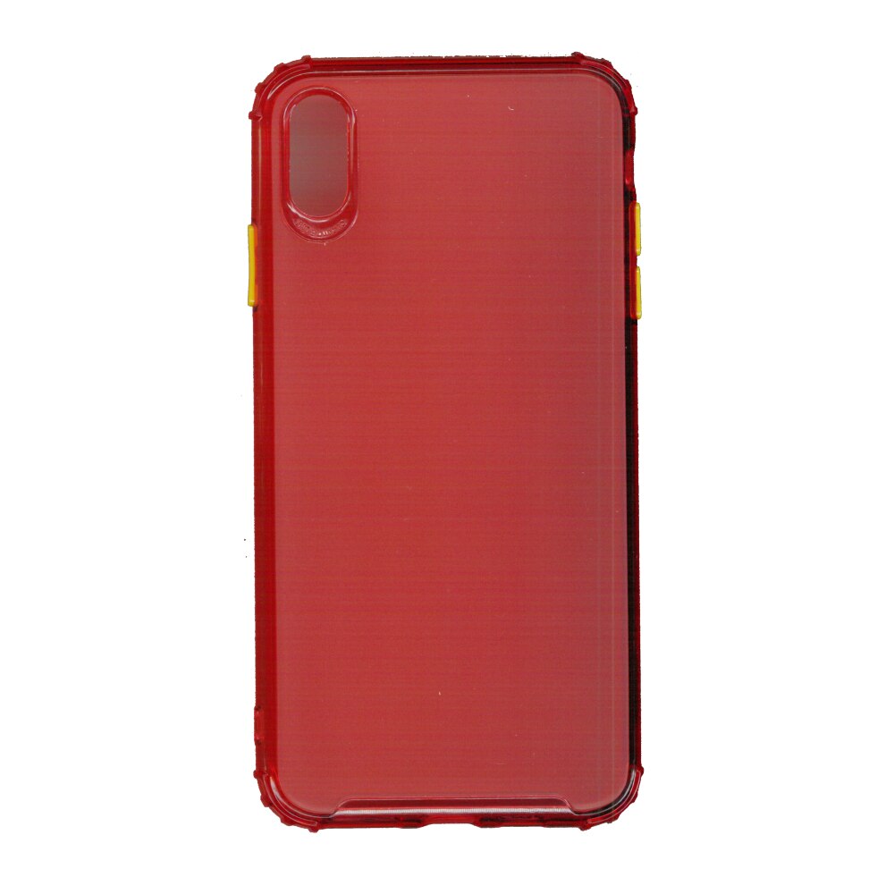 Husa din silicon matte crack, pentru Apple iPhone Xs Max, rosu