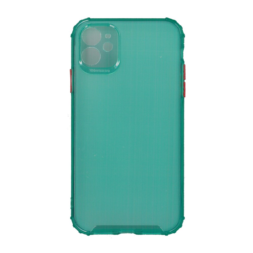 Husa din silicon matte crack, pentru Apple iPhone 11, verde
