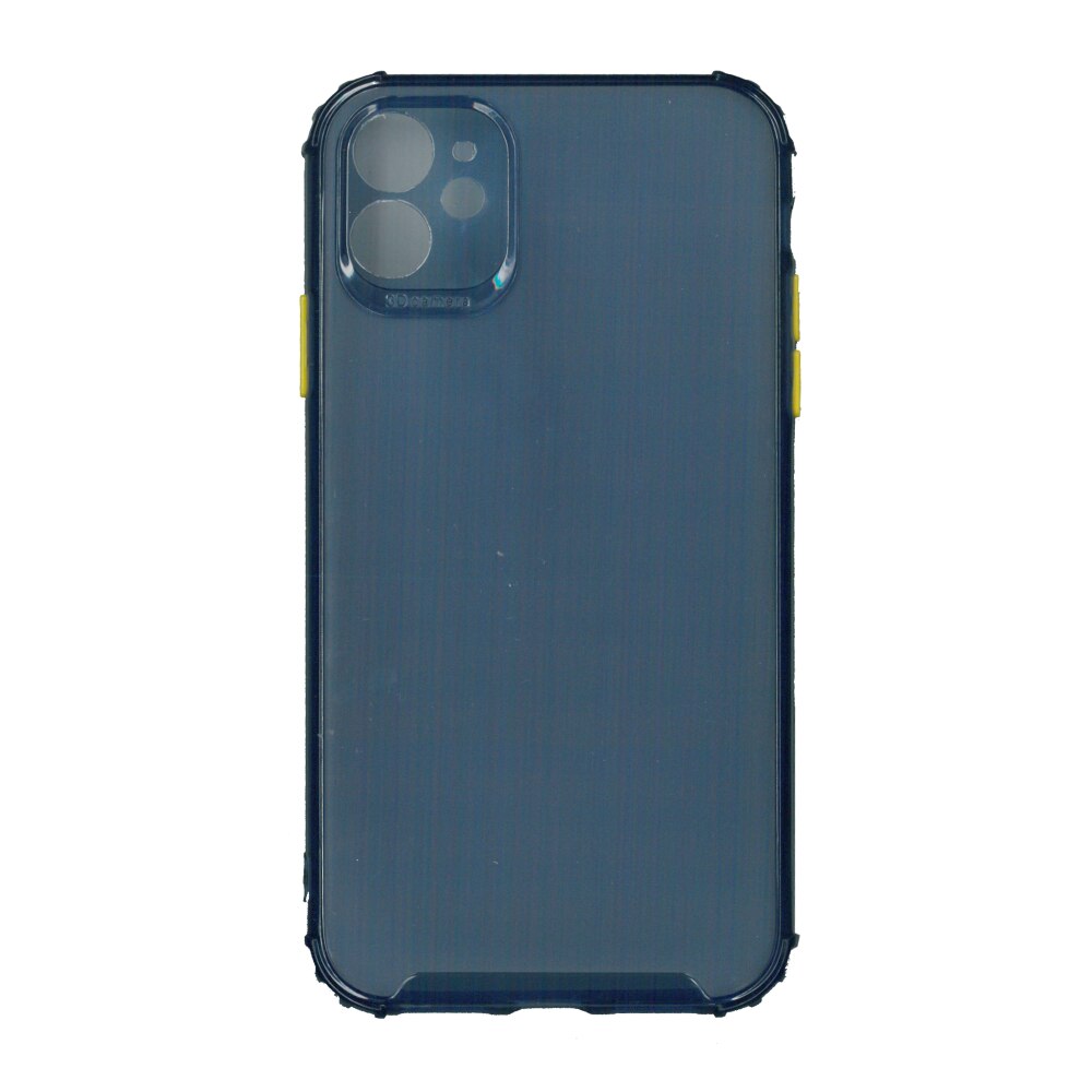 Husa din silicon matte crack, pentru Apple iPhone 11, albastru