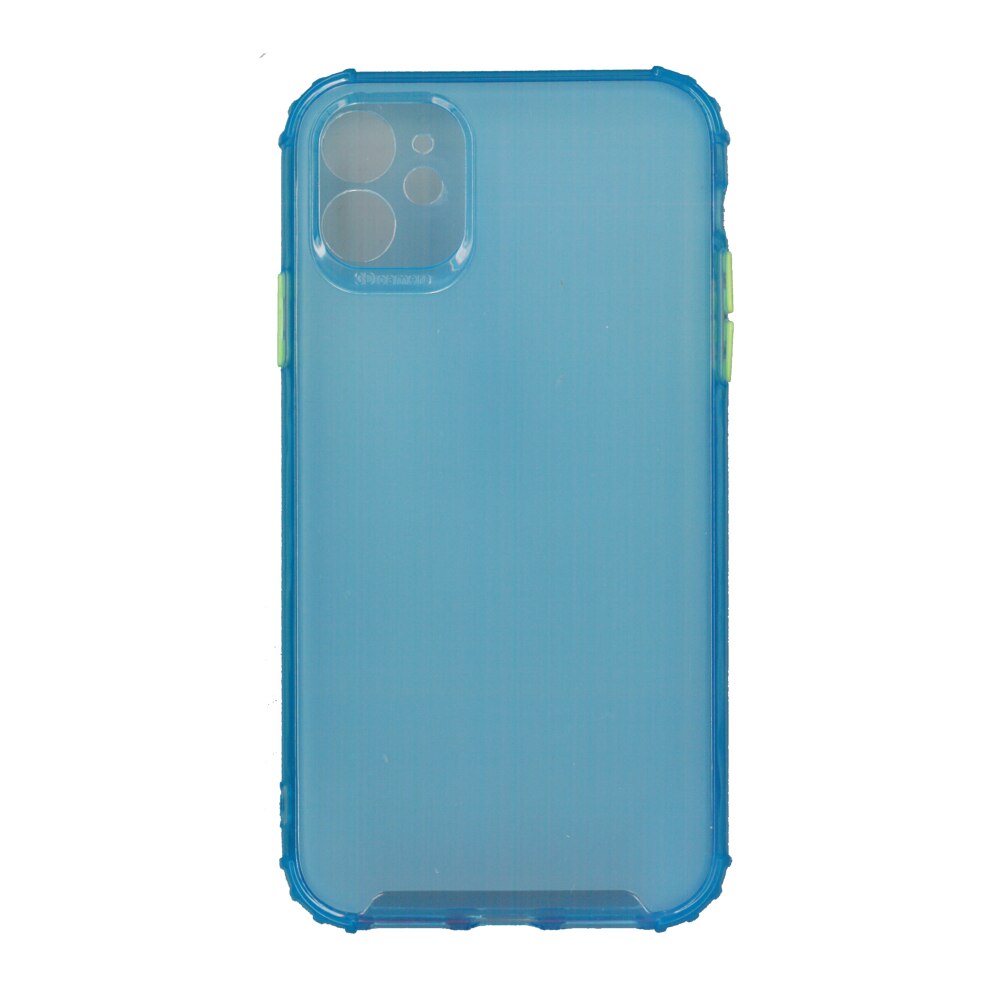 Husa din silicon matte crack, pentru Apple iPhone 11, blue