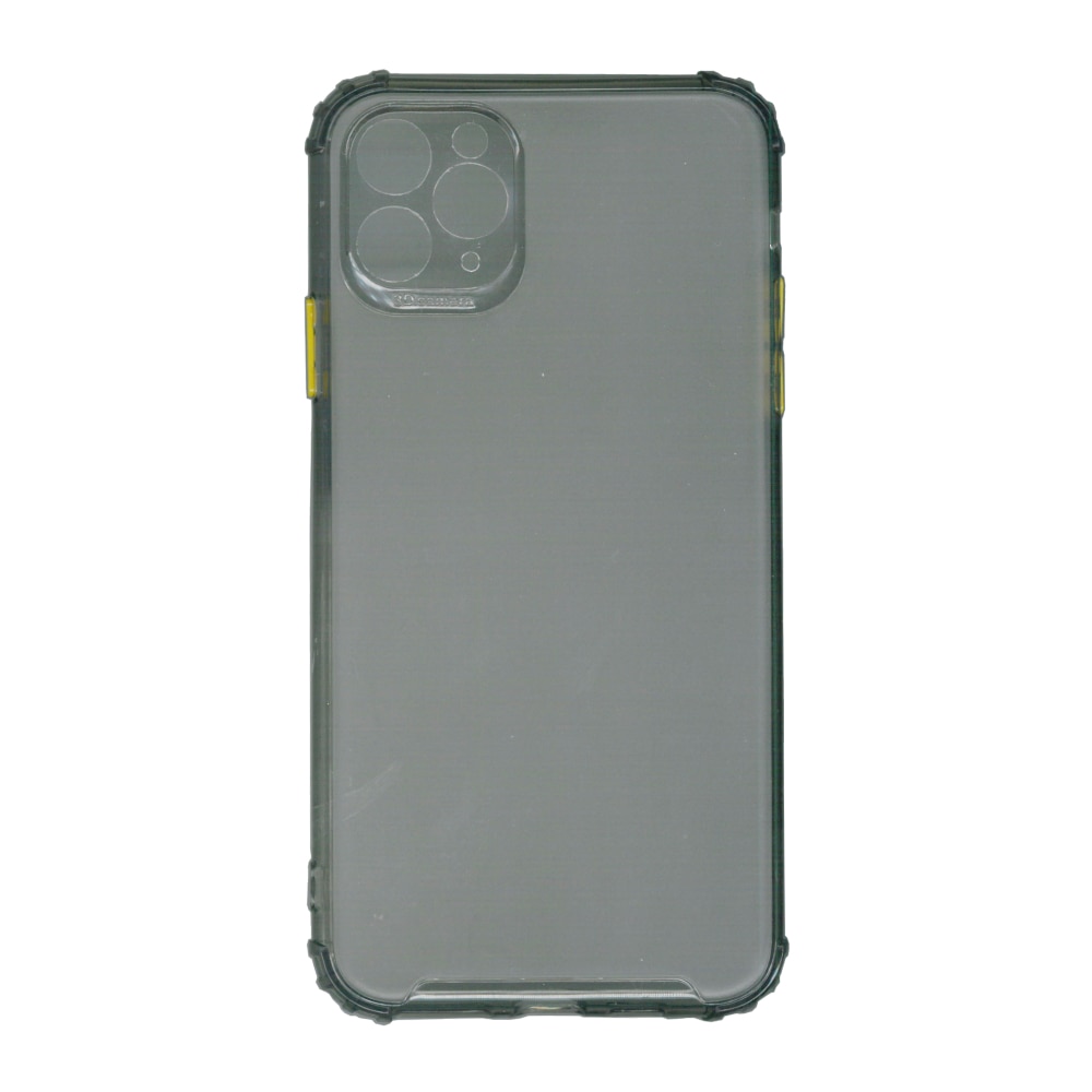 Husa din silicon matte crack, pentru Apple iPhone 11 Pro, gri