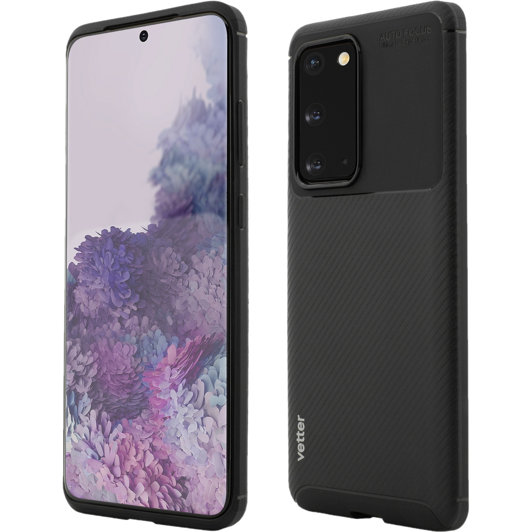 Husa Samsung S20 Vetter XTRA PROTECTION CARBON DESIGN Neagra