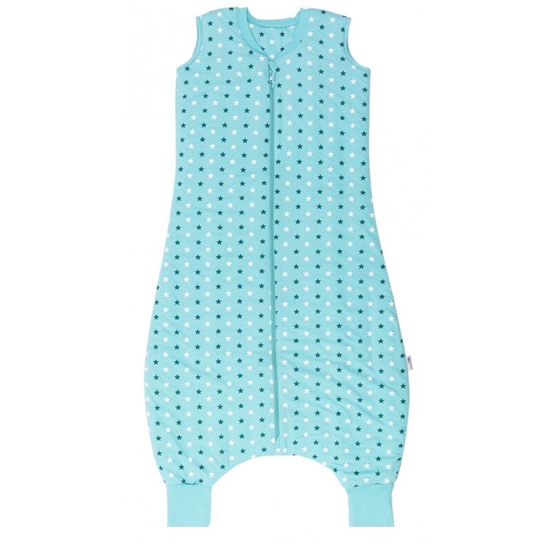 Sac de dormit cu picioruse Teal Stars 18-24 luni 0.5 Tog
