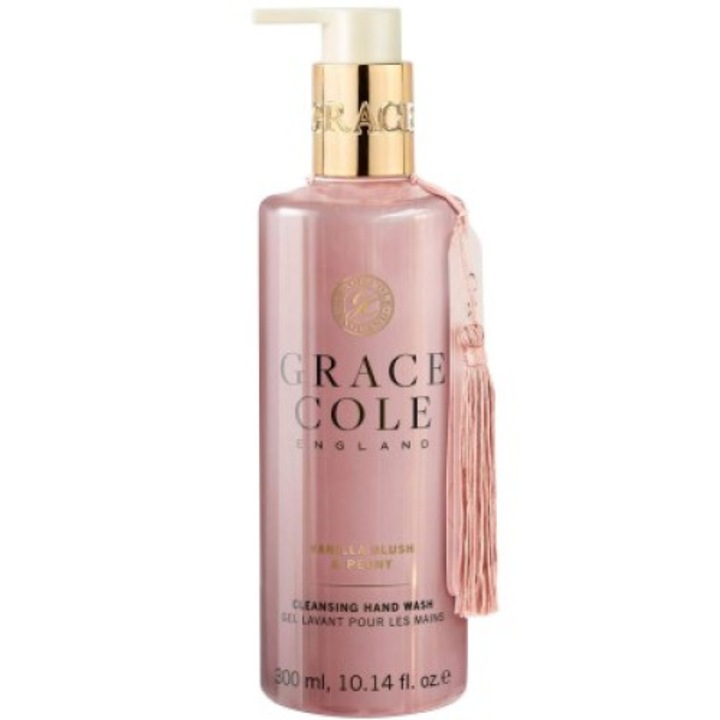 Folyékony szappan Grace Cole vanília pirosító és bazsarózsa 300 ml