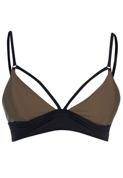 Sutien triunghiular de baie pentru femei, Firetrap, Kaki/Negru, XS Sutien triunghiular de baie pentru femei, Firetrap, Kaki/Negru, XS