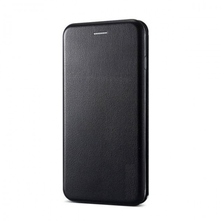 Mágneses felhajtható védőborító, ökológiai bőrből, könyvtípus, állvány, kártyatartó, Samsung Galaxy S8 Plus, fekete