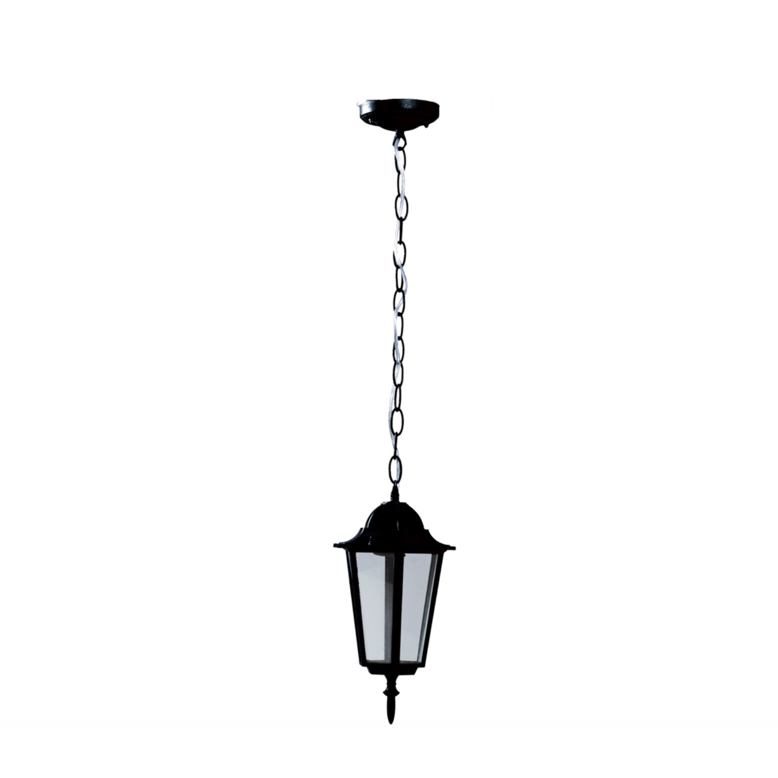 Lampa Gradina Corona Negru 1XE27