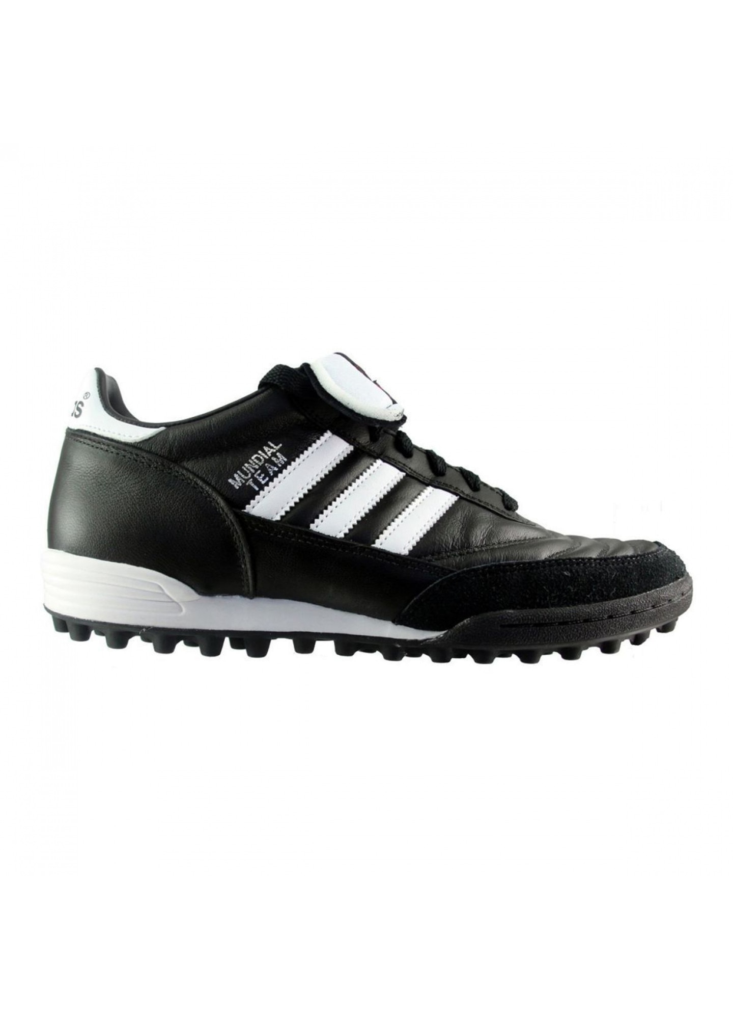 Ghete de fotbal Adidas, Mundial Team, Piele, EVA, Negru/Alb, 42 EU