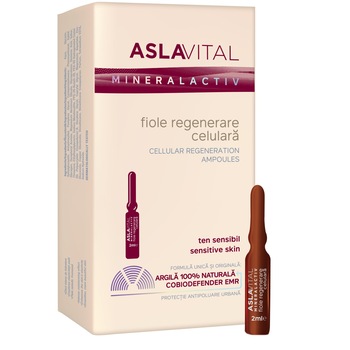 Fiole regenerare celulara Aslavital, 7 buc x 2 ml Fiole regenerare celulara Aslavital, 7 buc x 2 ml