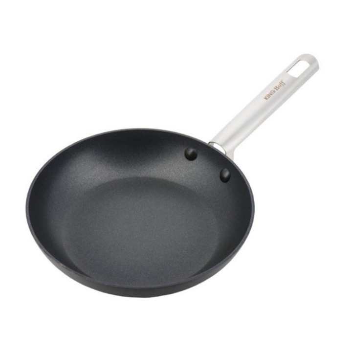 Tigaie cu interior teflonat KingHoff, 24 cm, inductie, maner inox
