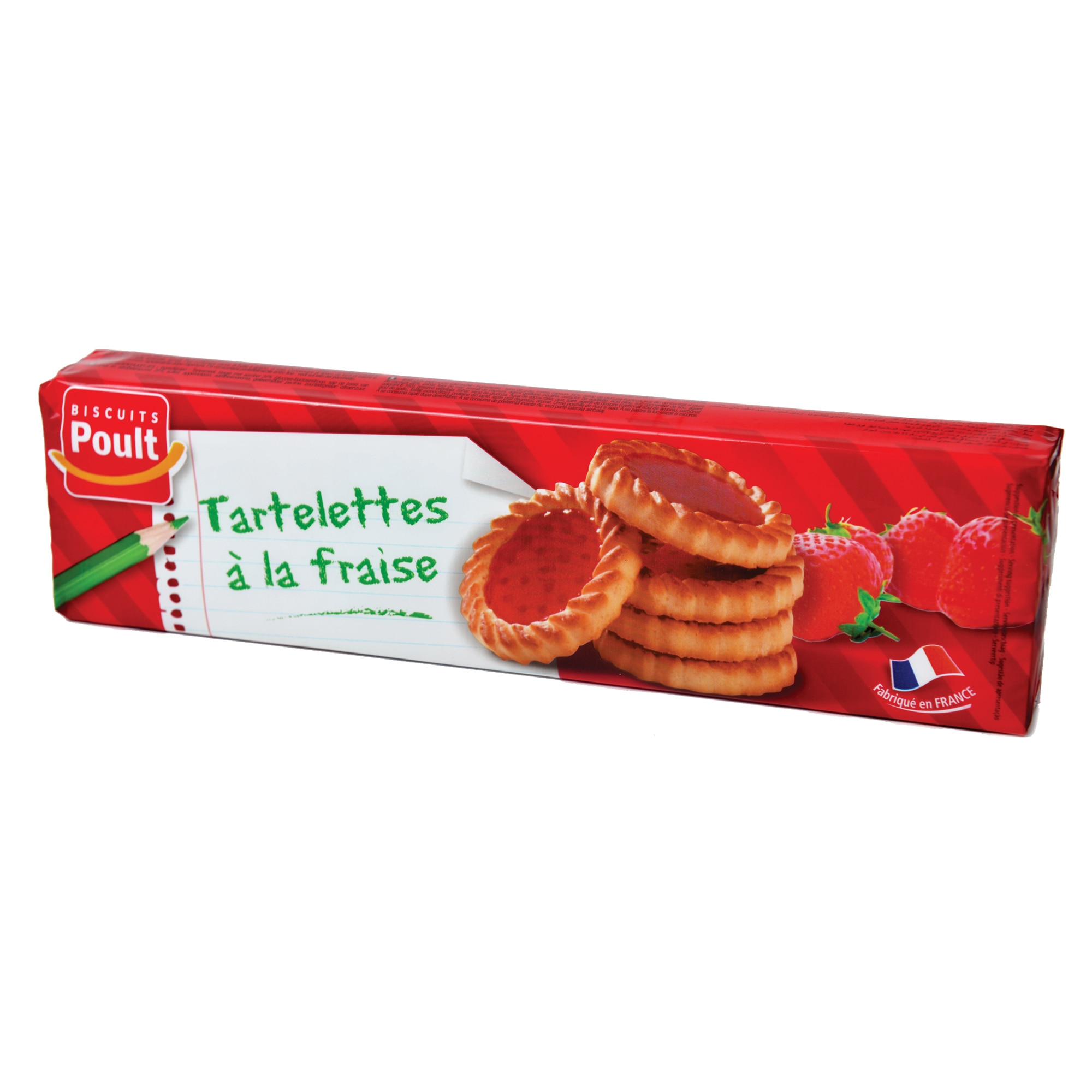 Biscuiti tarta capsuni Poult, 150g