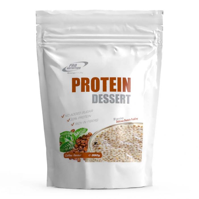 Budinca proteica, Protein Dessert, cafea, 350 g