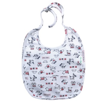 Baveta Mic Pitic B25 din bumbac si strat impermeabil, 0 - 1 ani, bleumarin Baveta Mic Pitic B25 din bumbac si strat impermeabil, 0 - 1 ani, bleumarin