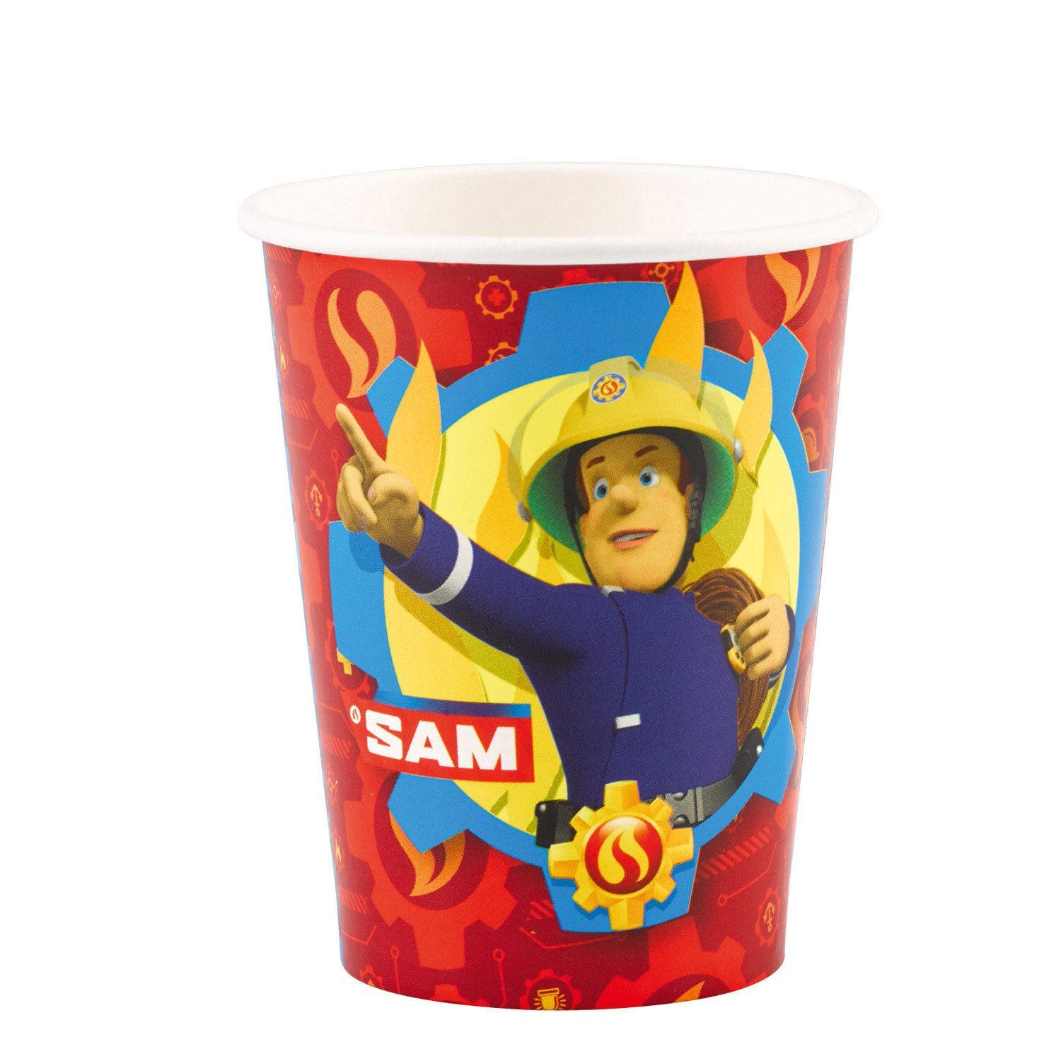 Set 8 Pahare Pompierul Sam / Fireman Sam 266 ml 0013051743321