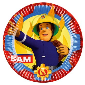 Set 8 farfurii Pompierul Sam / Fireman Sam 23 cm 0013051743314 Set 8 farfurii Pompierul Sam / Fireman Sam 23 cm 0013051743314