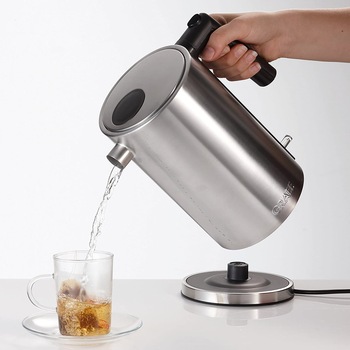 Fierbator electric Graef, WK600, fara cablu, cu filtru de calcar detasabil din inox, 1.5L / 12 cesti, 2015 W, inox Fierbator electric Graef, WK600, fara cablu, cu filtru de calcar detasabil din inox, 1.5L / 12 cesti, 2015 W, inox