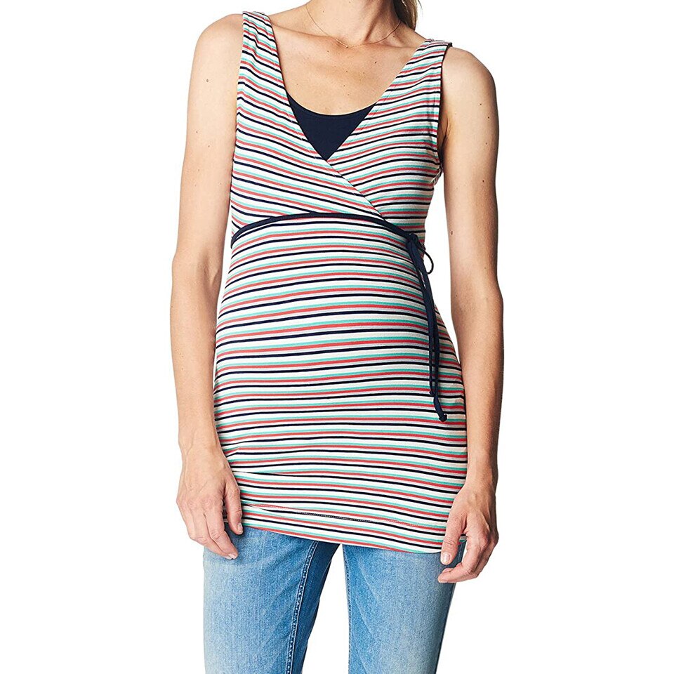 Bluza cu dungi gravide/alaptare, Esprit, multicolor, marimea XL
