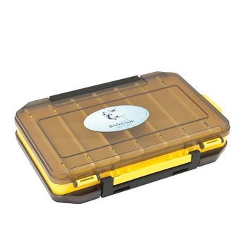 Cutie pescar Baracuda HS1017, 200x135x35 mm, 2 deschideri, galben/negru Cutie pescar Baracuda HS1017, 200x135x35 mm, 2 deschideri, galben/negru