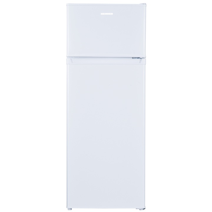 Хладилник с 2 врати Heinner HF-H2206F+, 205 л, Клас F, ILED осветление, H 143, Бял