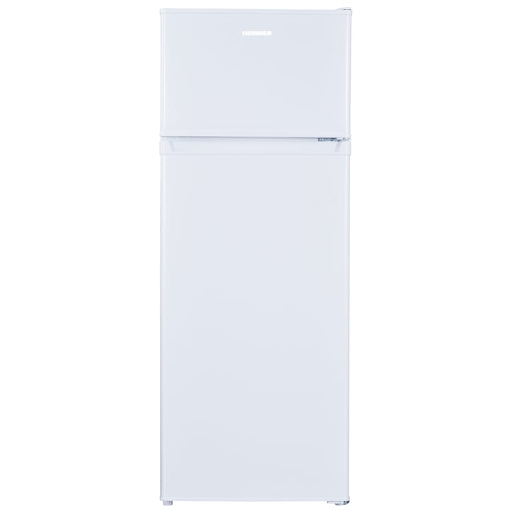 Хладилник с 2 врати Heinner HF-H2206A+, 205 л, Клас A+, LED осветление, Стъклени рафтове, H 143 см, Бял