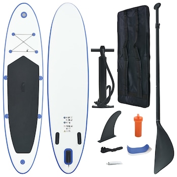 Placa SUP pentru paddeling, vidaXL, PVC, 300 x 70 x 10 cm, Albastru Placa SUP pentru paddeling, vidaXL, PVC, 300 x 70 x 10 cm, Albastru