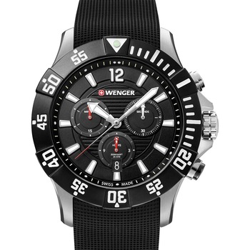 Ceas barbatesc Wenger 01.0643.118, Quartz, 43mm, 20ATM, Argintiu Ceas barbatesc Wenger 01.0643.118, Quartz, 43mm, 20ATM, Argintiu