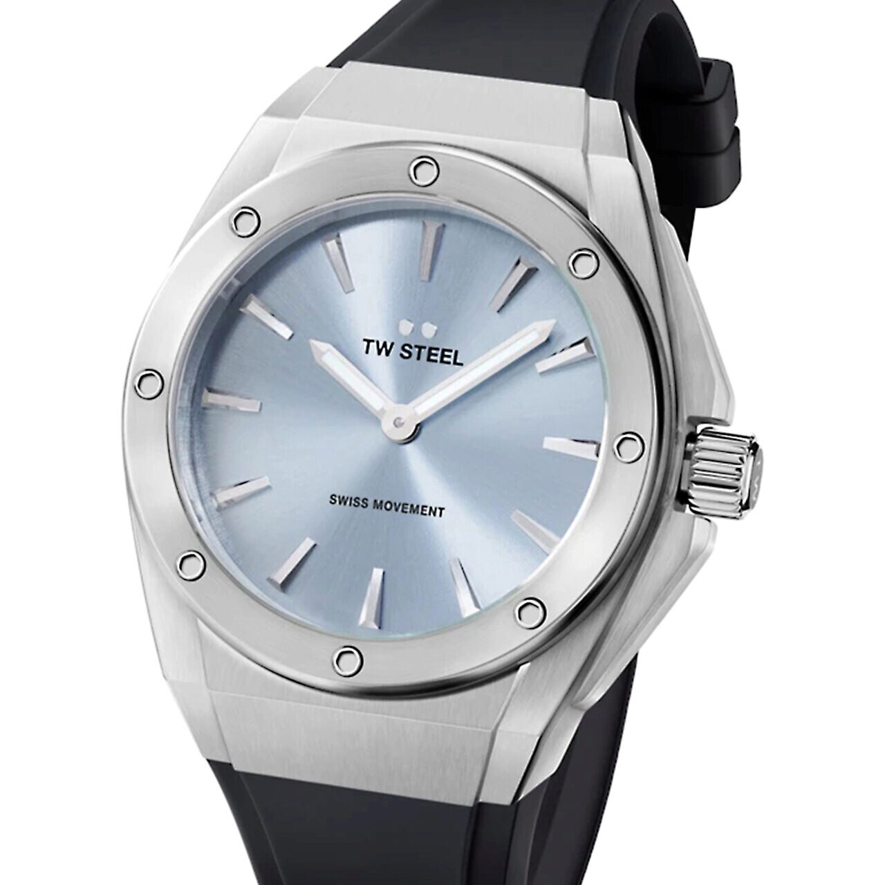 Ceas de dama Tw-Steel CE4031, Quartz, 38mm, 10ATM, Argintiu