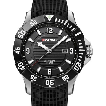 Ceas barbatesc Wenger 01.0641.132, Quartz, 43mm, 20ATM, Argintiu Ceas barbatesc Wenger 01.0641.132, Quartz, 43mm, 20ATM, Argintiu