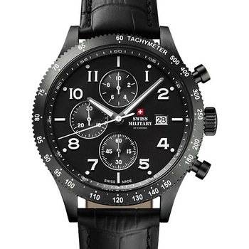 Ceas barbatesc Swiss Military SM34084.07, Quartz, 42mm, 10ATM, Negru Ceas barbatesc Swiss Military SM34084.07, Quartz, 42mm, 10ATM, Negru