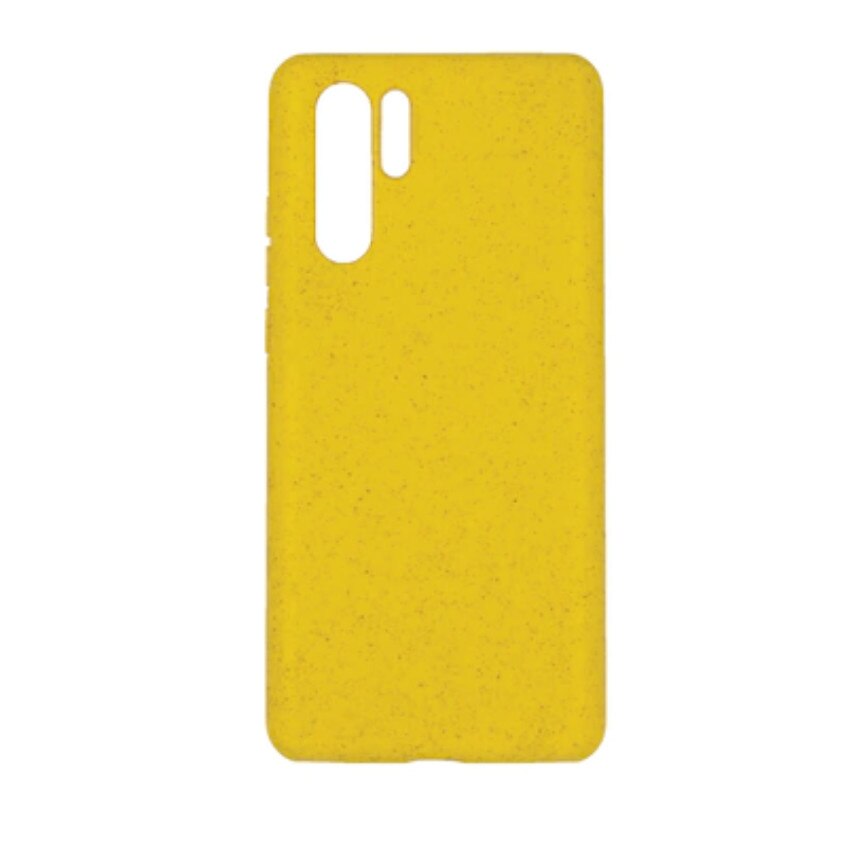 Husa Silicon Eco pentru Huawei P30 Lite Yellow