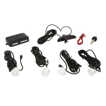 Set senzori de parcare spate universali, M-Tech, 12V, Alb, cu display Set senzori de parcare spate universali, M-Tech, 12V, Alb, cu display