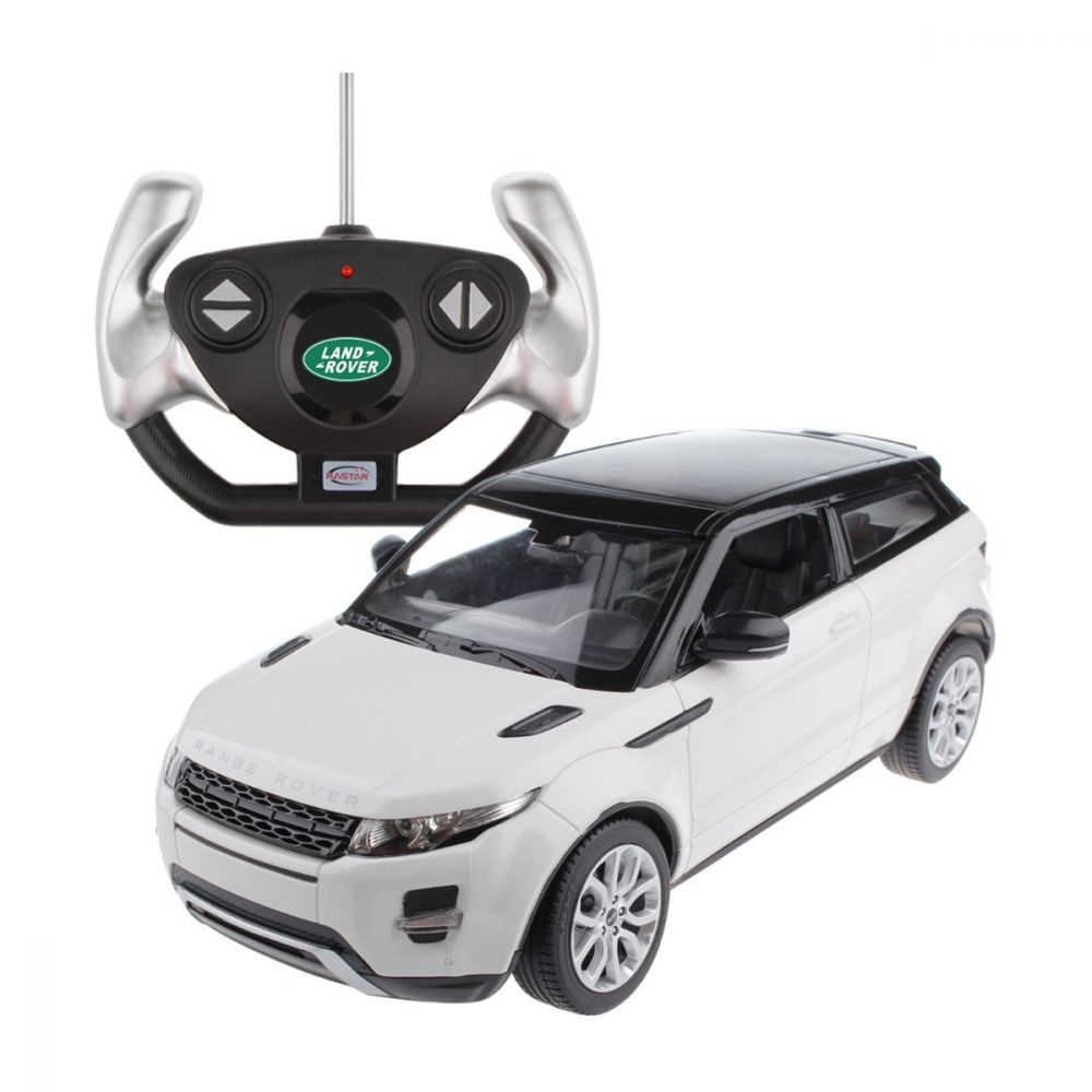 Set Masina cu telecomanda Rastar Range Rover Evoque 1:14, Alb