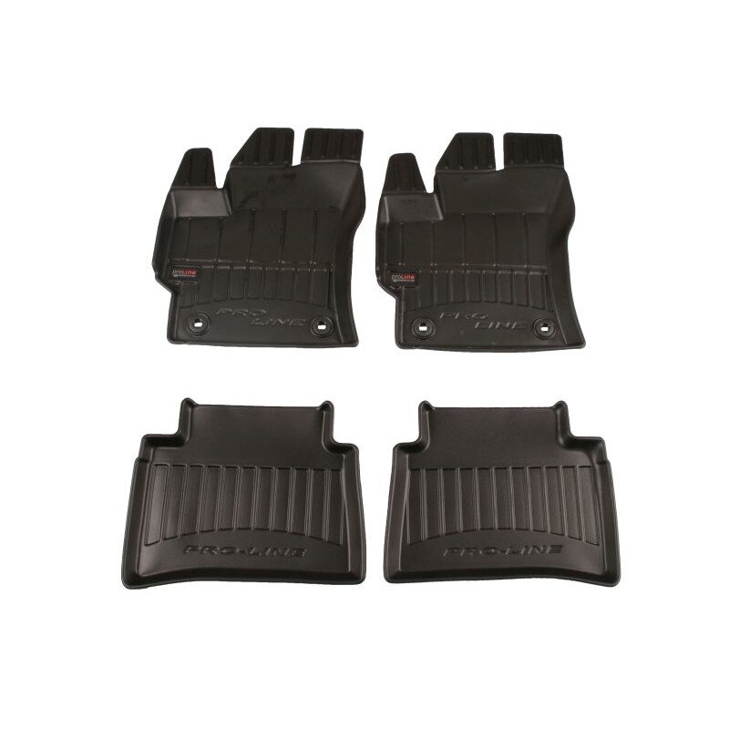 Set 4 Covorase Auto tip tavita Frogum, Cauciuc, pentru TOYOTA COROLLA 10.18- LIFTBACK, Negru